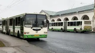2 последние автобуса гармошки на всю Кострому (ЛиАЗ 6212.00)