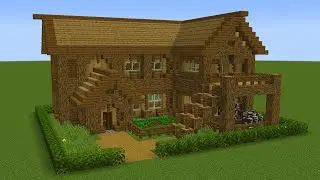 Minecraft - How to build a Easy Starter House (fast)