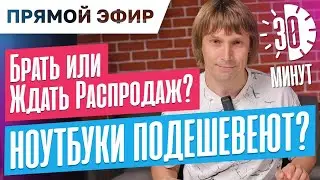 Подешевеют ли ноутбуки? Брать сейчас или подождать? Прямой эфир с Максом на 30 минут.