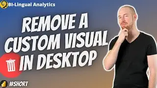 How To Remove a Custom Visual in Power BI Desktop | Declutter Visualization Pane - 