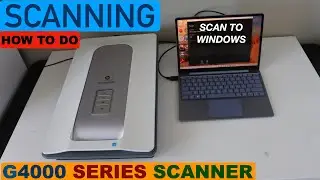 HP ScanJet G4000 Scanning.
