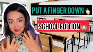 Tiktok Put a finger down challenge, school edition #shorts #tiktok