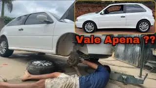 Rebaixando Gol G2 Nas Rodas 15 - Molas Cortadas Fica Bom ?? Opinião