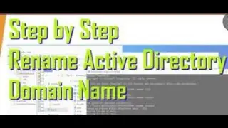 Domain Rename .. How to rename your AD domain