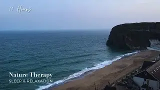 Winter Winds & Waves in Cornwall, UK | Moody Sea Sounds for Sleep & Relaxation