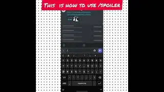 How to use /spoiler command Discord