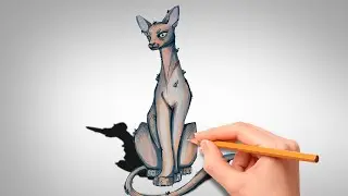 Как нарисовать Утеса | Коты Воители
