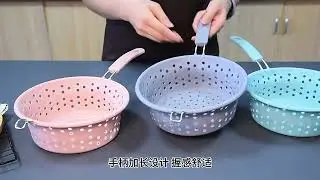 Multi-purpose High Temperature Fruit Vegetable Strainer Colander Basket with Handle#kitchenware