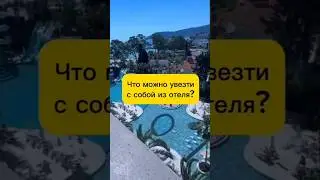Что разрешено вывозить с собой из отеля? 