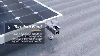 Sistema Fotovoltaico - Instalação em telhado de fibrocimento