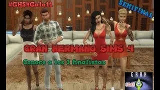 Gran hermano sims 4 - Gala 11 - La semifinal - Ultima expulsion y los 3 finalistas