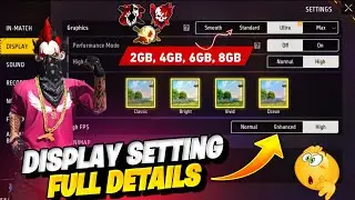 free fire display settings | Pro Player Display Setting | Free Fire New Setting | free fire setting