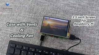 For Raspberry Pi 3.5 inch Screen with Case and Fan from Jun-Electron