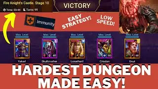 STAGE 1O HARD MODE FIREKNIGHT EASY COMP! (2 Epics, 2 Fusions & 1 Free Lego) Raid: Shadow Legend