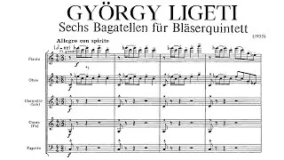 György Ligeti - 6 Bagatelles for Wind Quintet (1953) Score