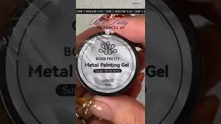 ⋆ ˚｡⋆୨ born pretty super shine silver metal painting gel ୧⋆ ˚｡⋆