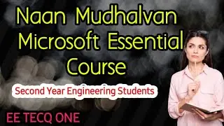 Naan Mudhalvan 23-Microsoft Office Essential Course || How to Solve login Issues ||Cookies Dissable