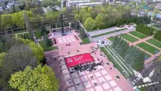 Звезда нашей Великой Победы в Курске! Аэросъемка