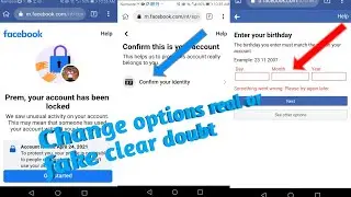 Facebook locked account option change Real or Fake? #facebook #account #wowtechofficial