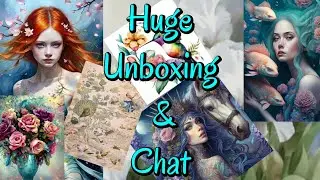 Huge Unboxing #unboxing  #stampedcrossstitch #flosstube #pointdecroix #unboxing #embroidery