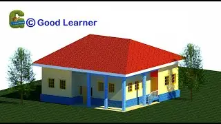 Complete 3D house in Revit