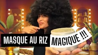 Masque Cheveux SPÉCIAL FÊTES : Farine de riz, Baobab et Coco pour HYDRATION et DÉFINITION ! ✨️