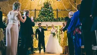 Christmas Barn Wedding | Cotswold Wedding  Videography | Omar & Kasha's Wedding Video