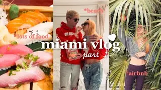 This Miami Vlog Is Full Of Food | PART 1 | beach, restaurants in miami, travel vlog
