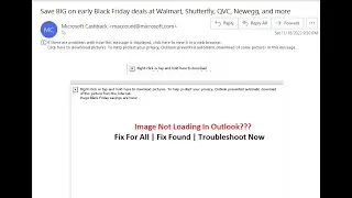 Outlook images not showing in emails FIX Troubleshooting