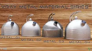 Realistic Metal V-Ray Material Siries-1 |3D Max Tutorial|