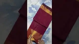 #flipkart #flipkartpurchase #review #cotton #saree #maroon #border #golden #shine