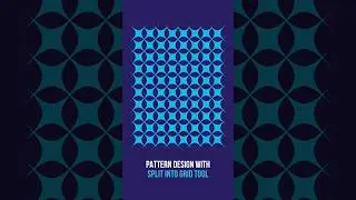 Pattern design using split and grid tool in Adobe Illustrator | Graphic Design | Background Design