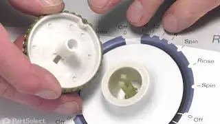 Whirlpool Washer Repair - How to Replace the Timer Knob (Whirlpool # WP21001972)