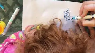Playdough and Markers and SQUIRRELS!