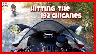 Yamaha R1 and Aprilia quick run up Hwy 192.