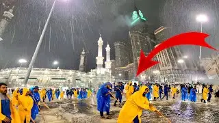 أمطار غزيرة في مكة والمسجد الحرام فجر السبت 10 جمادى الآخرة 1445 | وشوفوا الجمال ماشاءالله