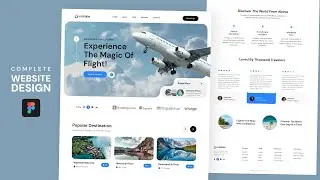 Create a Complete Travel Website Design in Figma | Full Tutorial by GDMentor