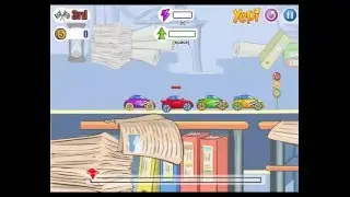 машинка на столе состязание игра гонки машинки