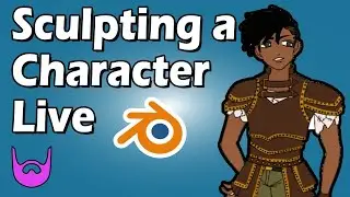 Character Sculpting | Blender 2.8x | Live Stream