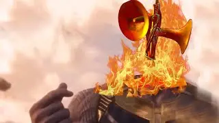Fire Sirenhead Astronaut in the Ocean (Scary Horror Trevor Henderson Masked Wolf Parody)