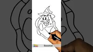 Bossman The Powerpuff Girls drawing #shorts #draw
