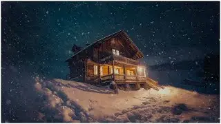 Sleep Well with The Sound of Blizzard outside an Old House┇Howling Winds & Blizzard Sounds for Sleep