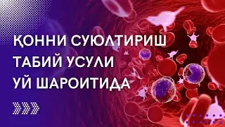 УЙ ШАРОИТИДА ҚОННИ СУЮЛТИРИШ ТАБИИЙ УСУЛИ! 