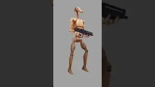 B1 droid questioning the walking #starwars #clonewars #cg #art #funny #ue5 #unrealengine #blender