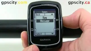 Turning Tones On/Off in the Garmin Edge 200 Bike Computer with GPS City