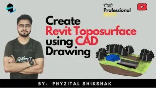 Toposurface in Revit | Revit Topography using Survey CAD Drawing | Toposurface from AutoCAD DWG
