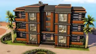 MODERN APARTMENT BUILDING FOR RENT 🏢 The Sims 4 Speed Build | No CC