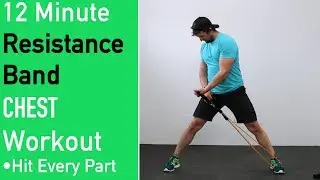 Resistance Band Chest Workout 🔴[ No Attaching Bands to Anything ]🔴