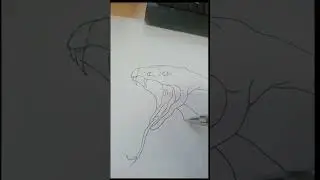 menggambar ular kobra