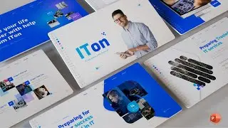 🔴Doownload IT Services Presentation PPT Powerpoint Template